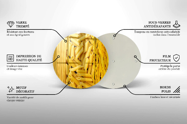 De vidrio templado Pasta