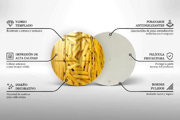 De vidrio templado Pasta