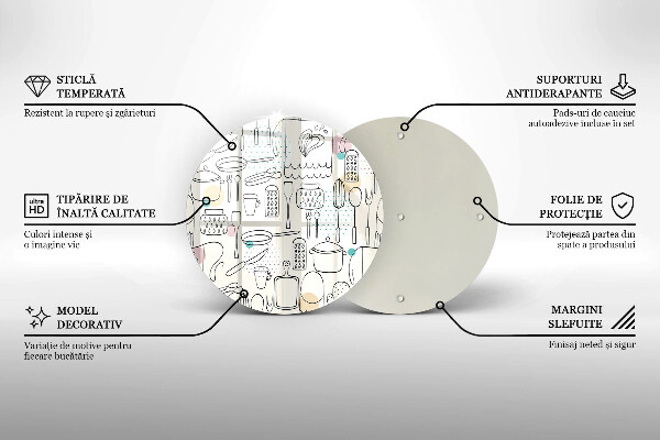 De vidrio templado Accesorios de cocina