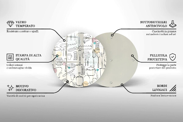 De vidrio templado Accesorios de cocina