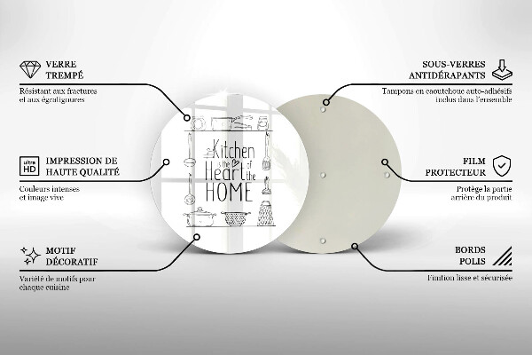 De vidrio templado Inscripción frase