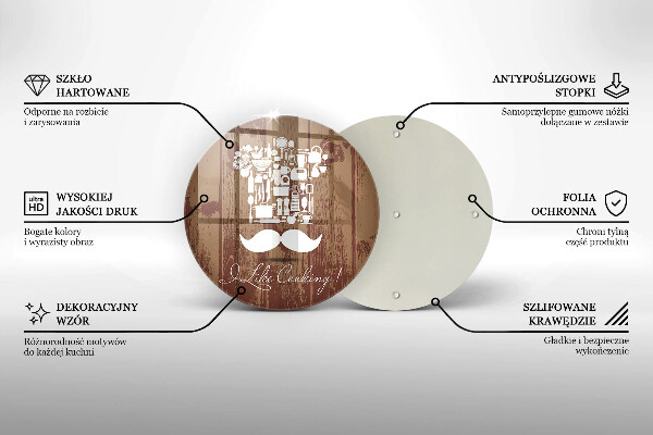 De vidrio templado I like cooking