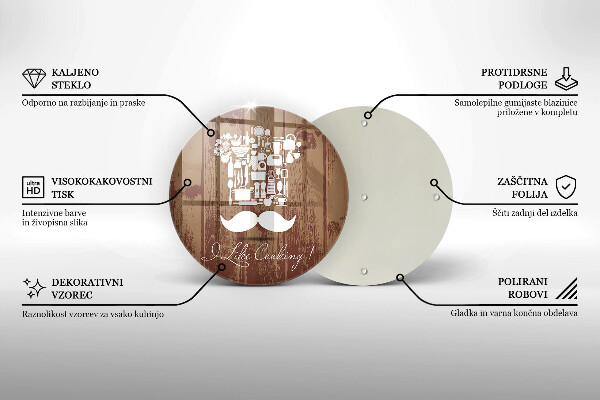De vidrio templado I like cooking