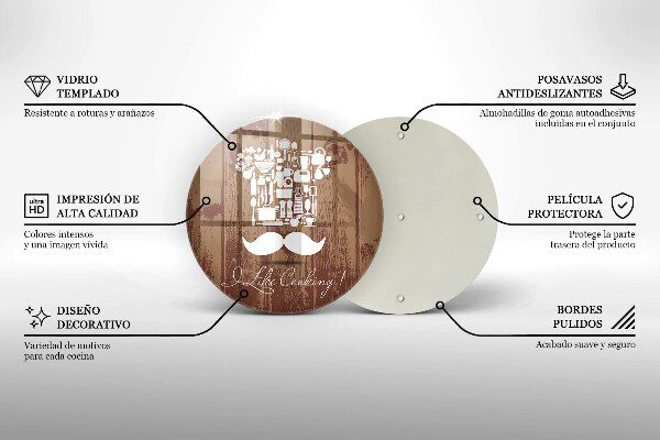 De vidrio templado I like cooking