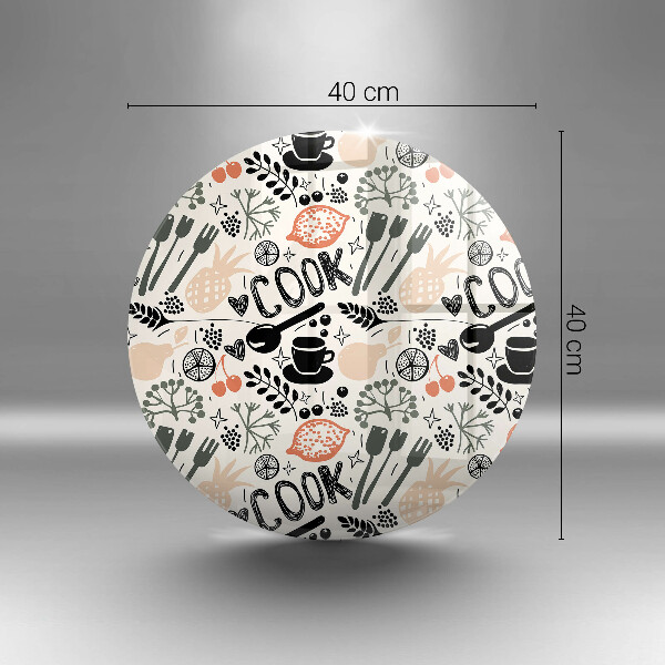 De vidrio templado Motivo de cocina de dibujos animados