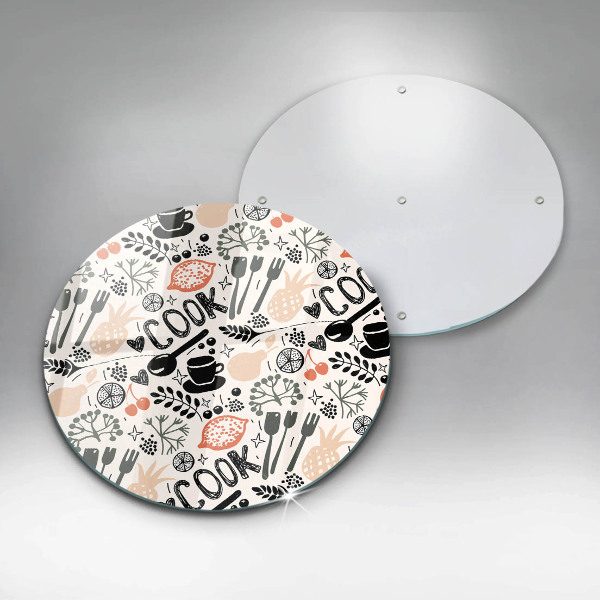 De vidrio templado Motivo de cocina de dibujos animados