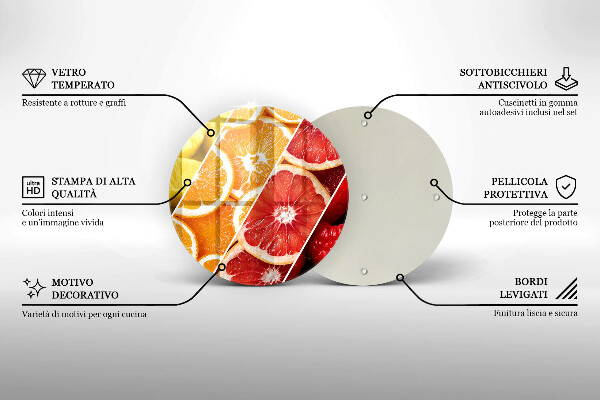 De vidrio templado Frutas coloridas