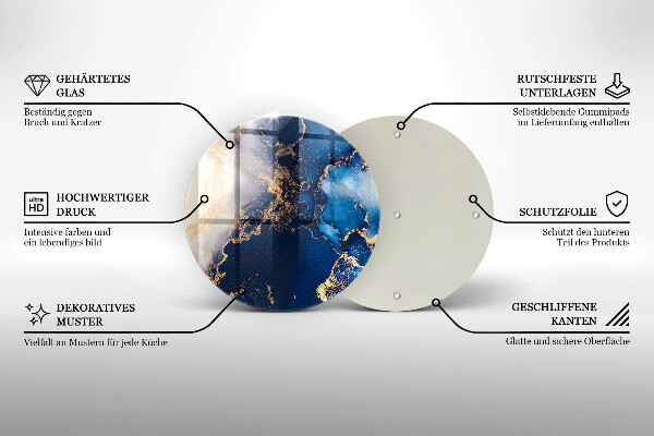 De vidrio templado Fondo elegante y oro