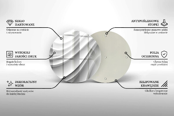 De vidrio templado Líneas geométricas