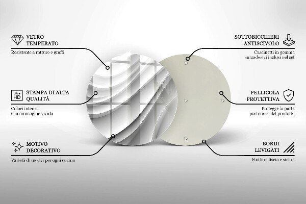 De vidrio templado Líneas geométricas