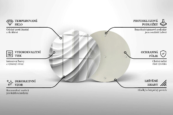 De vidrio templado Líneas geométricas