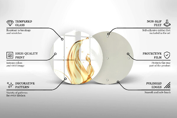 De vidrio templado Aceite de oliva