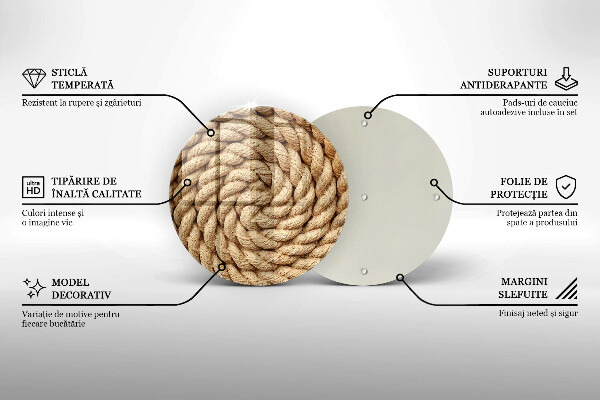 De vidrio templado Cuerda gruesa