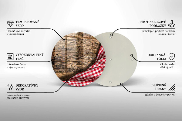 De vidrio templado Mesa de madera