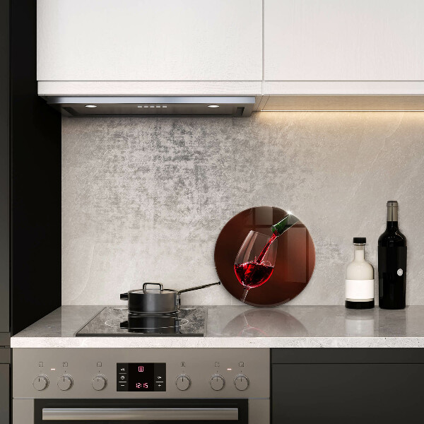 De vidrio templado Una copa de vino