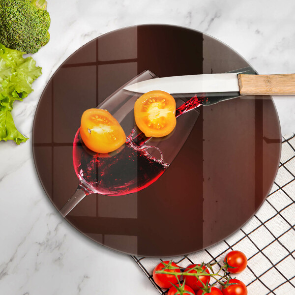 De vidrio templado Una copa de vino