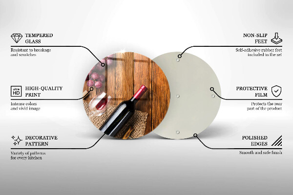 De vidrio templado Una botella de vino tinto