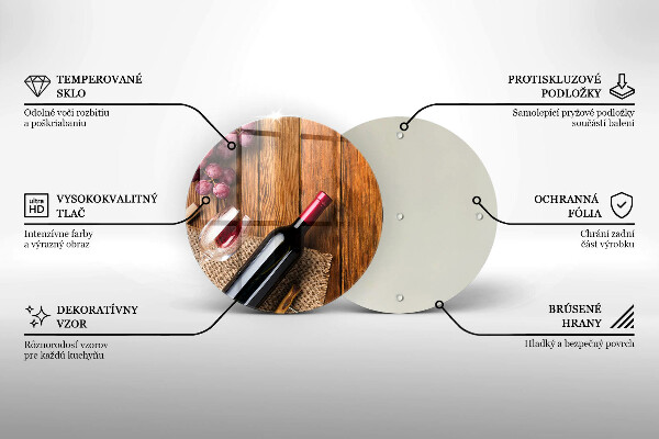 De vidrio templado Una botella de vino tinto