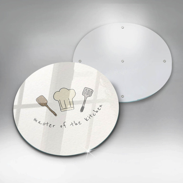 De vidrio templado Maestro de la cocina