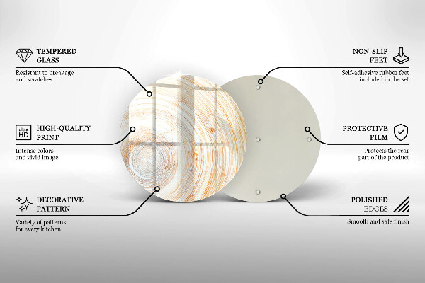 De vidrio templado Textura de madera