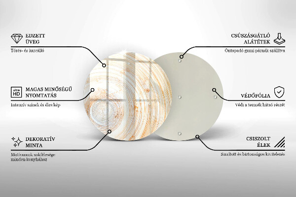 De vidrio templado Textura de madera