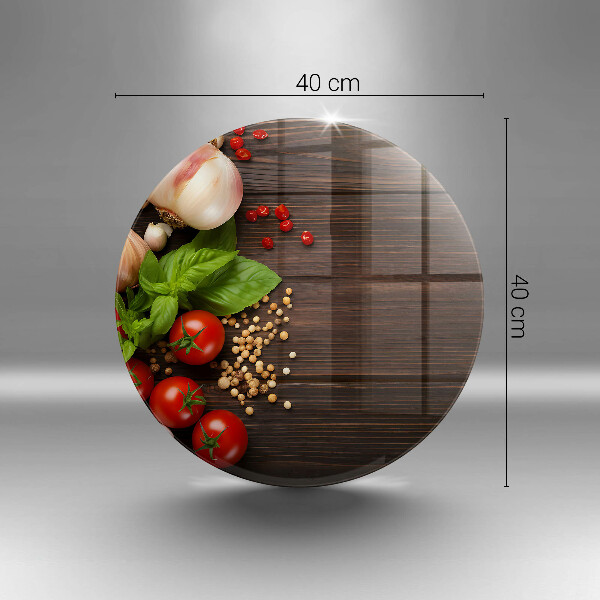 De vidrio templado Verduras en la mesa