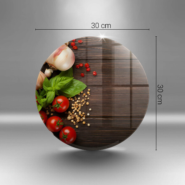 De vidrio templado Verduras en la mesa