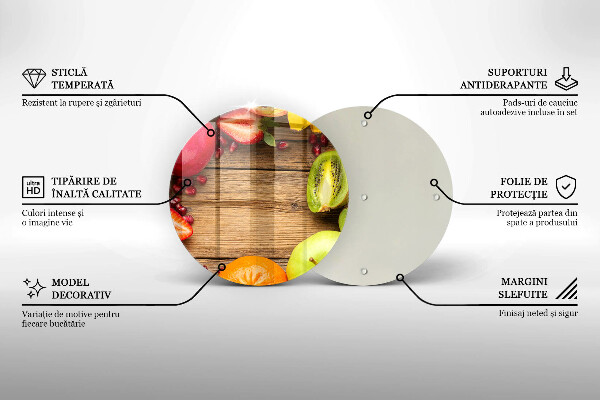 De vidrio templado Fruta fresca