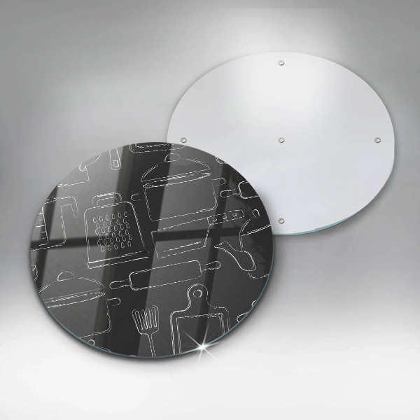 De vidrio templado Accesorios de cocina de dibujos animados