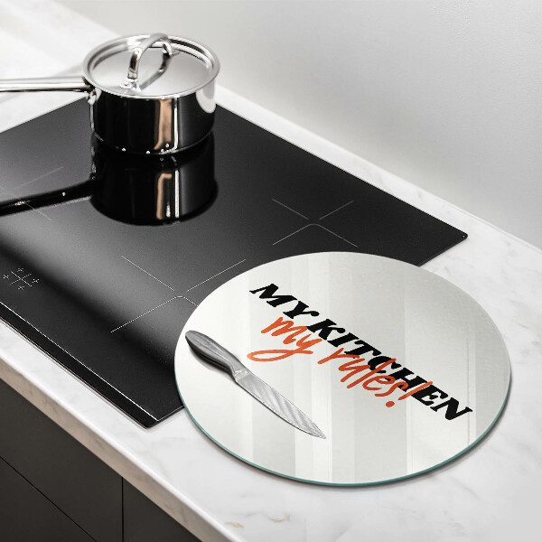 De vidrio templado My kitchen my rules