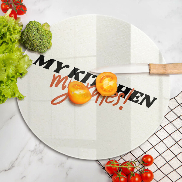 De vidrio templado My kitchen my rules