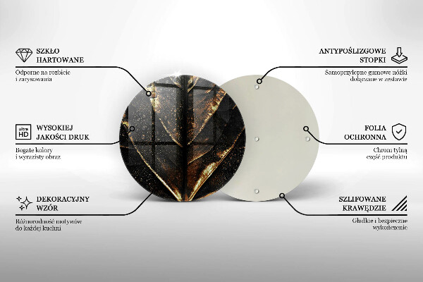 De vidrio templado Hoja de oro