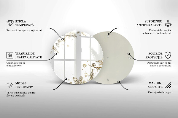 De vidrio templado Decoraciones de invierno