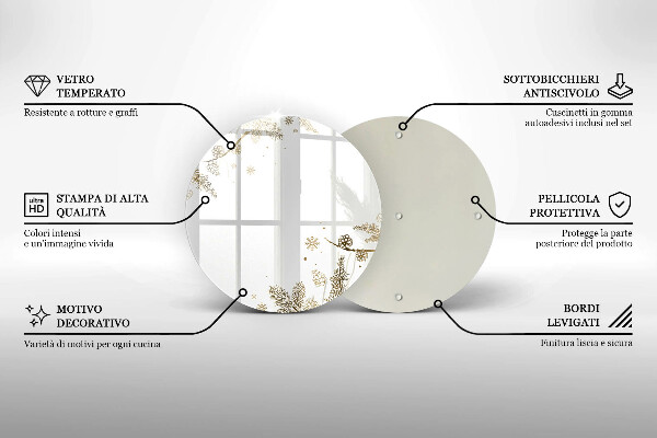 De vidrio templado Decoraciones de invierno