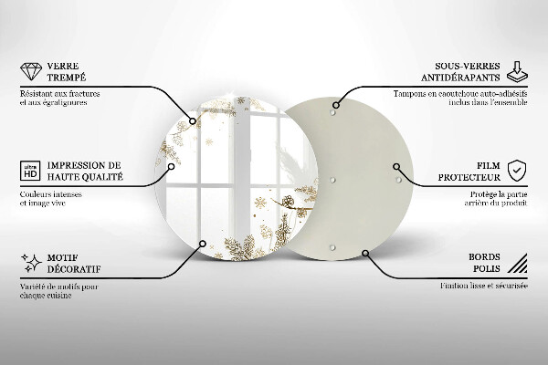 De vidrio templado Decoraciones de invierno