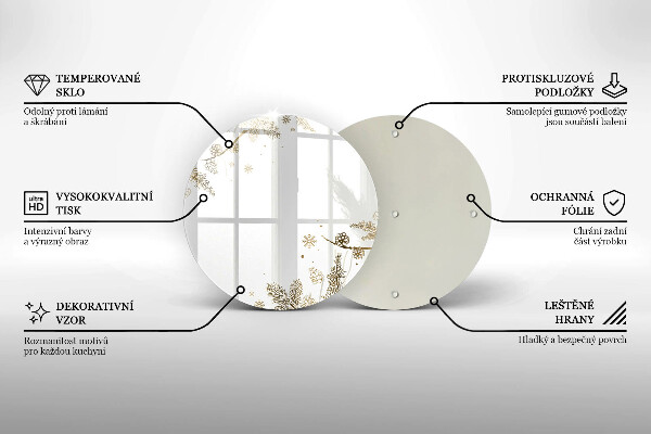 De vidrio templado Decoraciones de invierno