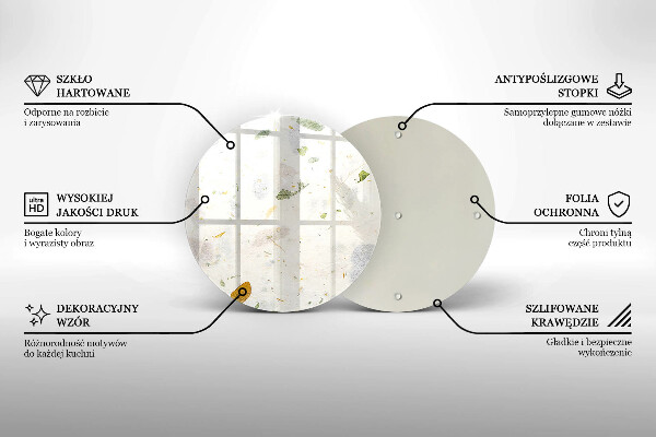 De vidrio templado Hojas cayendo