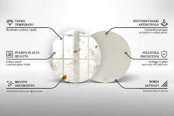 De vidrio templado Hojas cayendo