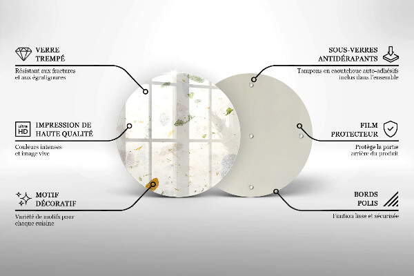 De vidrio templado Hojas cayendo