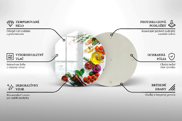De vidrio templado Verduras y especias