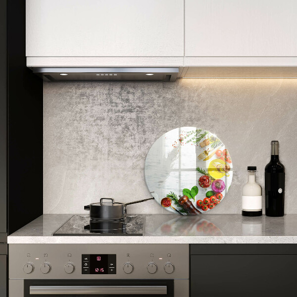 De vidrio templado Verduras y especias