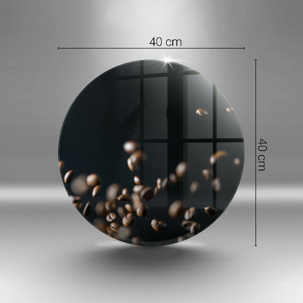 De vidrio templado Granos de café cayendo