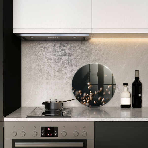 De vidrio templado Granos de café cayendo