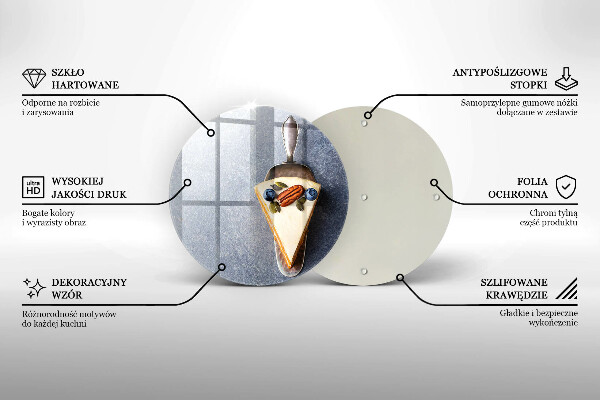 De vidrio templado Pedazo de pastel