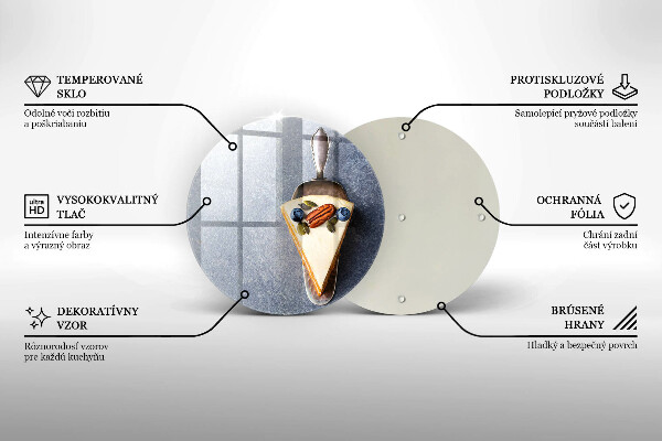 De vidrio templado Pedazo de pastel