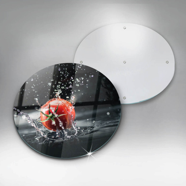 De vidrio templado Tomate en agua