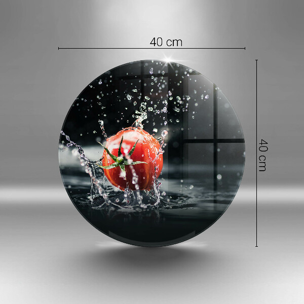 De vidrio templado Tomate en agua