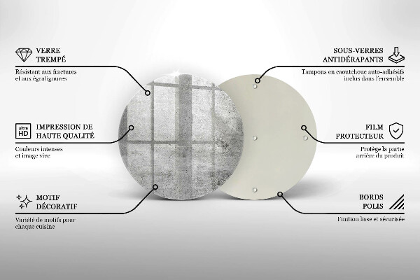 De vidrio templado Textura de hormigón