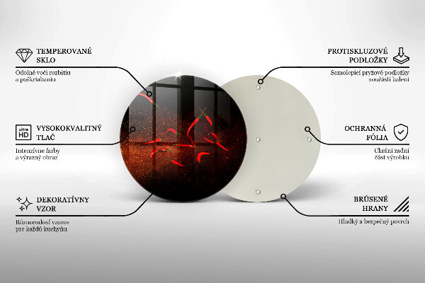 De vidrio templado Pimientos picantes
