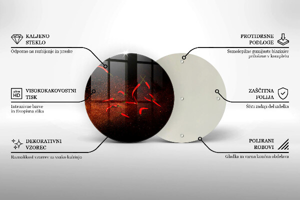 De vidrio templado Pimientos picantes